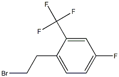 1-(2-bromoethyl)-4-fluoro-2-(trifluoromethyl)benzene,,结构式