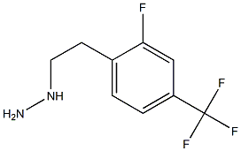 1-(2-fluoro-4-(trifluoromethyl)phenethyl)hydrazine Struktur