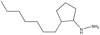 1-(2-heptylcyclopentyl)hydrazine 结构式