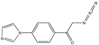 1-(4-(1H-imidazol-1-yl)phenyl)-2-azidoethanone Struktur