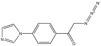 1-(4-(1H-imidazol-1-yl)phenyl)-2-azidoethanone Structure