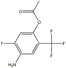 1-(4-Amino-5-fluoro-2-trifluoromethyl-phenyl)-acetic acid 化学構造式