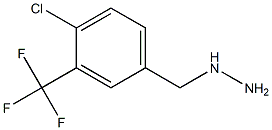 1-(4-chloro-3-(trifluoromethyl)benzyl)hydrazine,,结构式