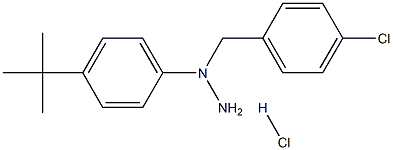 1-(4-tert-butylphenyl)-1-(4-chlorobenzyl)hydrazine hydrochloride Structure