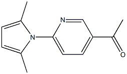 1-(6-(2,5-dimethyl-1H-pyrrol-1-yl)pyridin-3-yl)ethanone 化学構造式