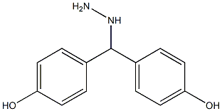 1-(bis(4-hydroxyphenyl)methyl)hydrazine,,结构式