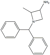 1-二苯甲基-2-甲基吖丁啶-3-胺 结构式