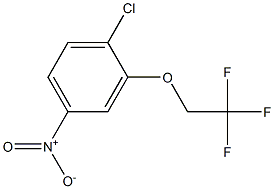 1-chloro-4-nitro-2-(2,2,2-trifluoroethoxy)benzene 结构式