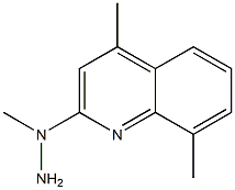 1-methyl-1-(4,8-dimethylquinolin-2-yl)hydrazine Structure