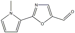2-(1-methyl-1H-pyrrol-2-yl)oxazole-5-carbaldehyde Struktur