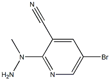 2-(1-methylhydrazinyl)-5-bromopyridine-3-carbonitrile Structure