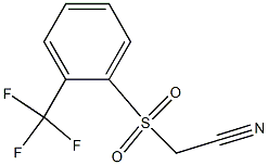 2-(2-(trifluoromethyl)phenylsulfonyl)acetonitrile 化学構造式