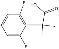 2-(2,6-difluorophenyl)-2-methylpropanoic acid 结构式