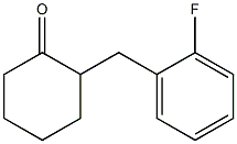 2-(2-fluorobenzyl)cyclohexanone Structure