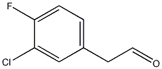 2-(3-chloro-4-fluorophenyl)acetaldehyde Structure