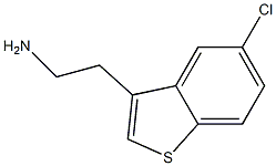 2-(5-chlorobenzo[b]thiophen-3-yl)ethanamine,,结构式