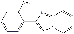2-(2-アミノフェニル)-1-アザインドリジン 化学構造式