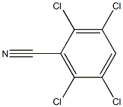 2,3,5,6-tetrachlorobenzonitrile 化学構造式