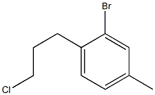 2-bromo-1-(3-chloropropyl)-4-methylbenzene Structure