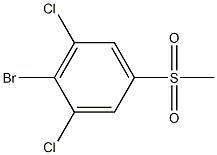 2-bromo-1,3-dichloro-5-(methylsulfonyl)benzene,1378877-96-3,结构式