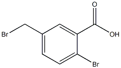 2-bromo-5-(bromomethyl)benzoic acid,,结构式
