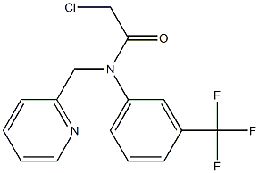 2-chloro-N-(3-(trifluoromethyl)phenyl)-N-((pyridin-2-yl)methyl)acetamide Structure