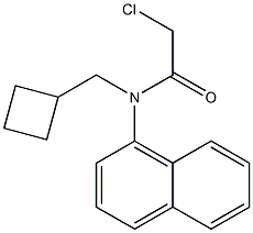 2-chloro-N-(cyclobutylmethyl)-N-(naphthalen-4-yl)acetamide,,结构式