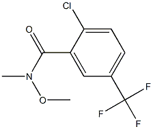 2-chloro-N-methoxy-N-methyl-5-(trifluoromethyl)benzamide Structure