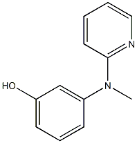 3-((pyridin-2-yl)methylamino)phenol,,结构式