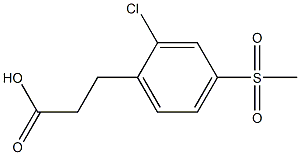 3-(2-chloro-4-(methylsulfonyl)phenyl)propanoic acid Structure