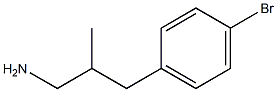 3-(4-Bromo-phenyl)-2-methyl-propylamine,,结构式