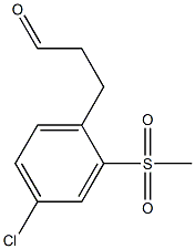 3-(4-chloro-2-(methylsulfonyl)phenyl)propanal