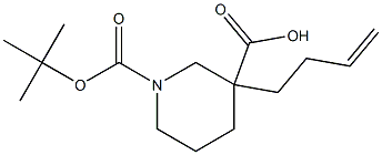 3-(but-3-enyl)-1-(tert-butoxycarbonyl)piperidine-3-carboxylic acid|