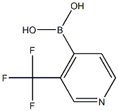 3-(Trifluoromethyl)pyridine-4-boronic acid,,结构式