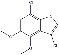 3,7-dichloro-4,5-dimethoxybenzo[b]thiophene 结构式