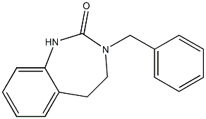 3-benzyl-4,5-dihydro-1H-benzo[d][1,3]diazepin-2(3H)-one Struktur
