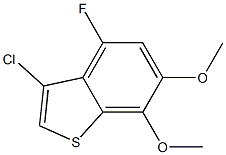 3-chloro-4-fluoro-6,7-dimethoxybenzo[b]thiophene Structure