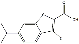 3-chloro-6-isopropylbenzo[b]thiophene-2-carboxylic acid Structure