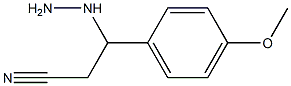 3-hydrazinyl-3-(4-methoxyphenyl)propanenitrile