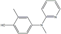 4-((pyridin-2-yl)methylamino)-2-methylphenol Struktur