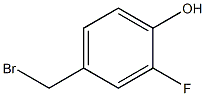4-(bromomethyl)-2-fluorophenol 化学構造式