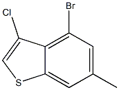 4-bromo-3-chloro-6-methylbenzo[b]thiophene 化学構造式