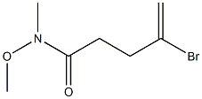 4-bromo-N-methoxy-N-methylpent-4-enamide 化学構造式