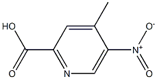 4-methyl-5-nitropyridine-2-carboxylic acid Struktur