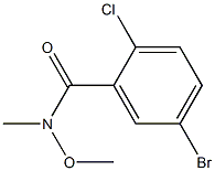 5-bromo-2-chloro-N-methoxy-N-methylbenzamide Struktur