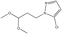 5-chloro-1-(3,3-dimethoxypropyl)-1H-pyrazole Struktur