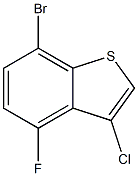 7-bromo-3-chloro-4-fluorobenzo[b]thiophene,,结构式