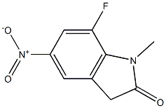 7-fluoro-1-methyl-5-nitroindolin-2-one Struktur