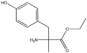 ethyl 2-(4-hydroxybenzyl)-2-aminopropanoate Structure