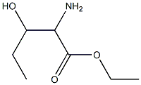 ethyl 2-amino-3-hydroxypentanoate 结构式